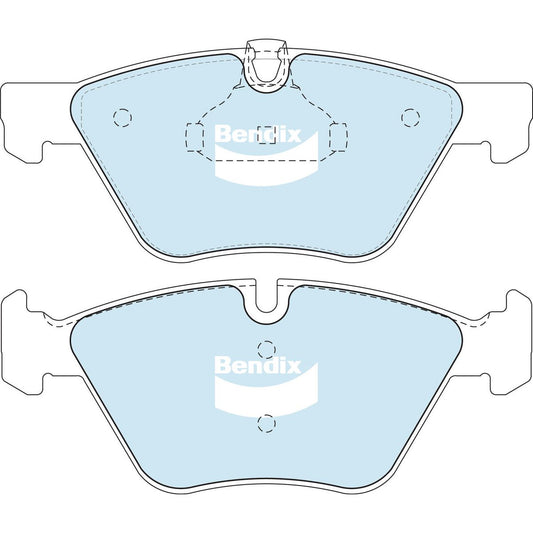 Bendix General CT Brake Pad Set Front DB1856 GCT