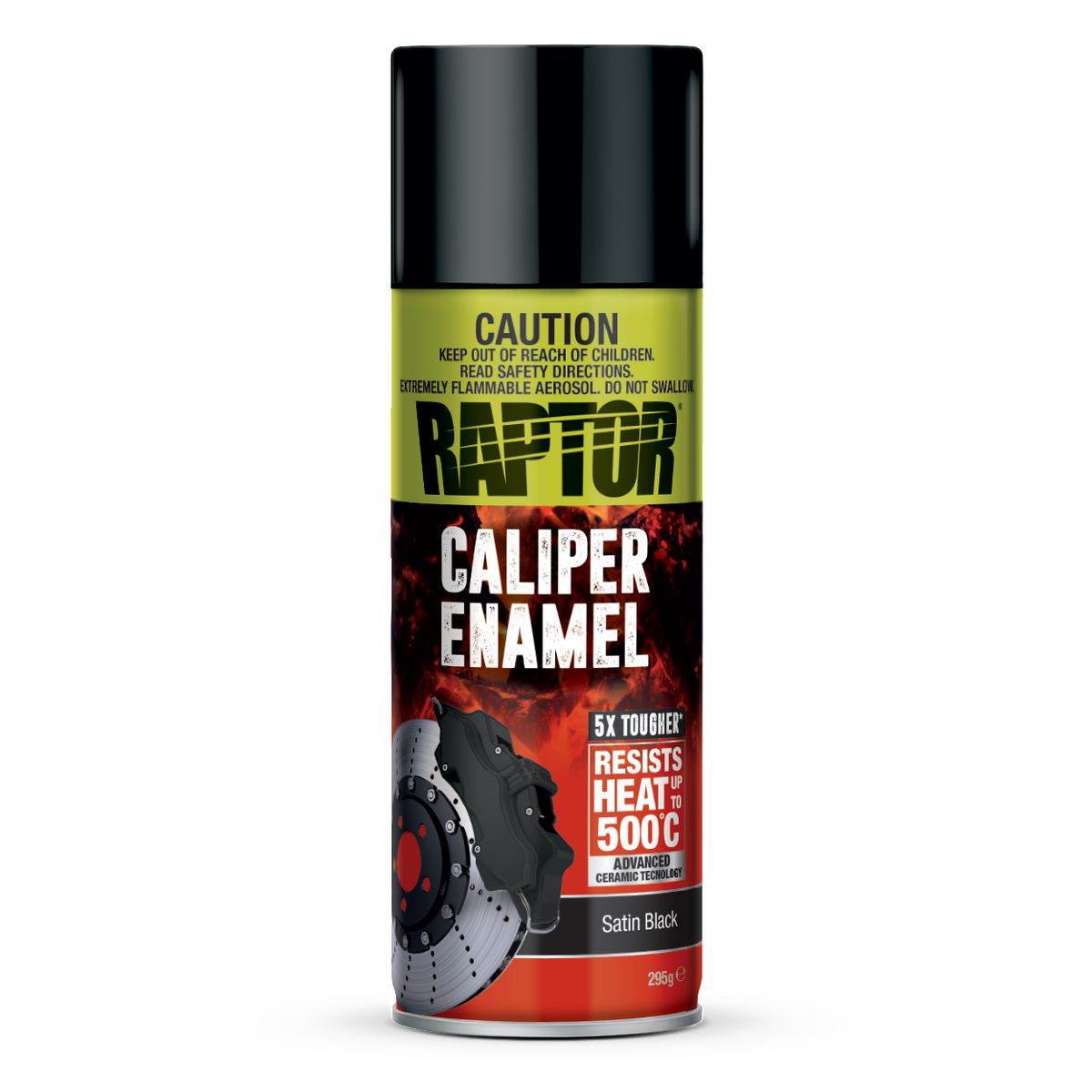 Raptor Caliper Paint Enamel Satin Black 295G RCESB/AL