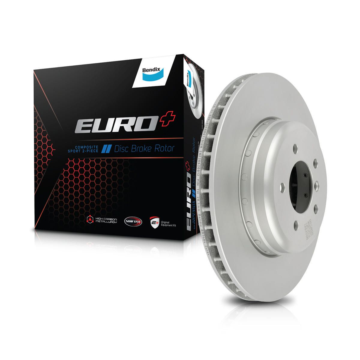 Bendix EURO+ Brake Rotor Pair 348mm Front BR9684 EURO+