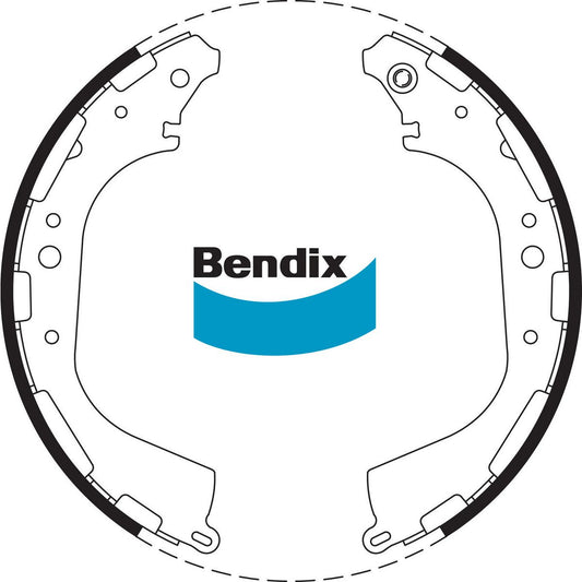 Bendix Ultimate 4WD Brake Shoe Set Rear BS1726 ULT4WD