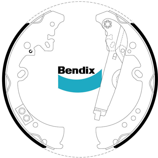 Bendix Ultimate 4WD Brake Shoe Set Rear BS5008 ULT4WD