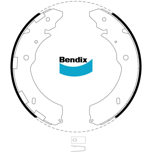 Bendix Ultimate 4WD Brake Shoe Set Rear BS5018 ULT4WD