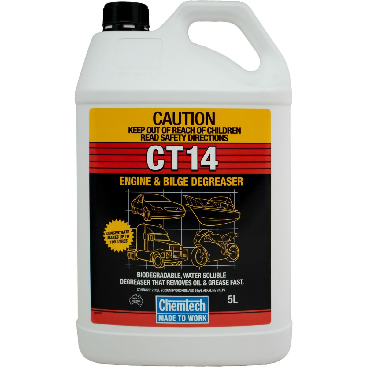 Chemtech CT14 Engine & Bilge Degreaser 5L