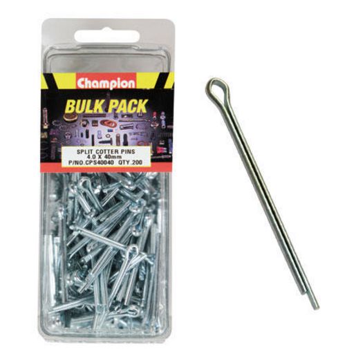 Champion Split Pin M4 x 40mm 200Pk CPS40040