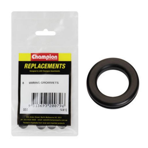 Champion Fasteners Nitrile Rubber M6 X 12 X 14mm Grommets C63-3