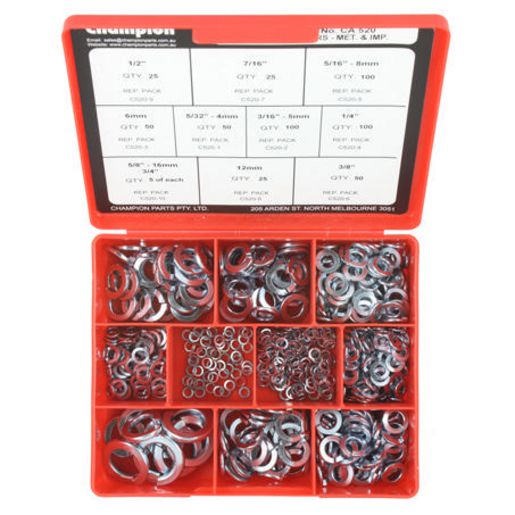 Champion Fasteners 5/32"" To 3/4"" & M4 To M16 Id Spring Washer CA520
