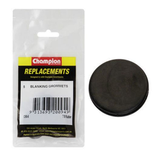 Champion Nitrile Rubber Blanking Grommet 22mm 5Pk C90-6