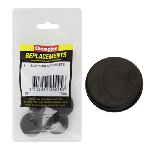 Champion Nitrile Rubber Blanking Grommet 25mm 8Pk C90-7