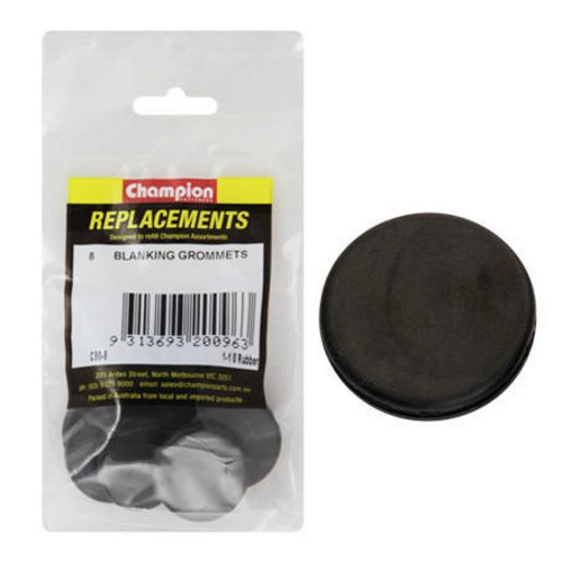 Champion Nitrile Rubber Blanking Grommet 28mm 8Pk C90-8