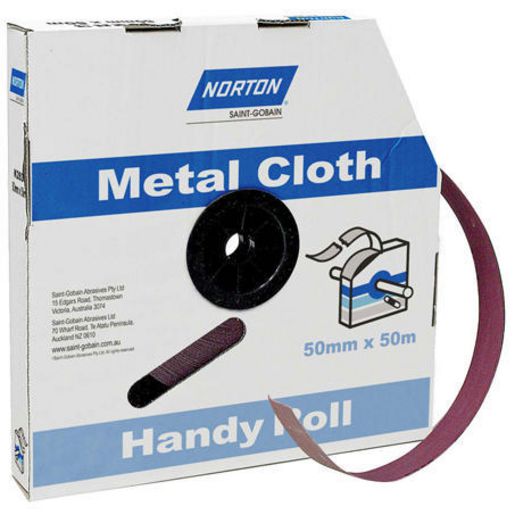 Norton Cloth Roll Metal 25mmX 50M 100 Grit  66623320804