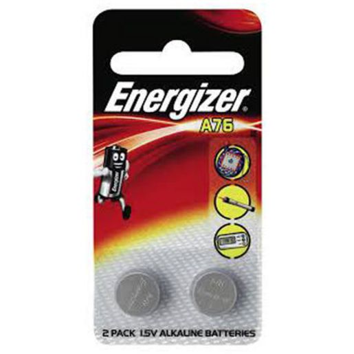 Energizer Coin Batteries Lithium 1.5V A76 2 Pack A76BP2