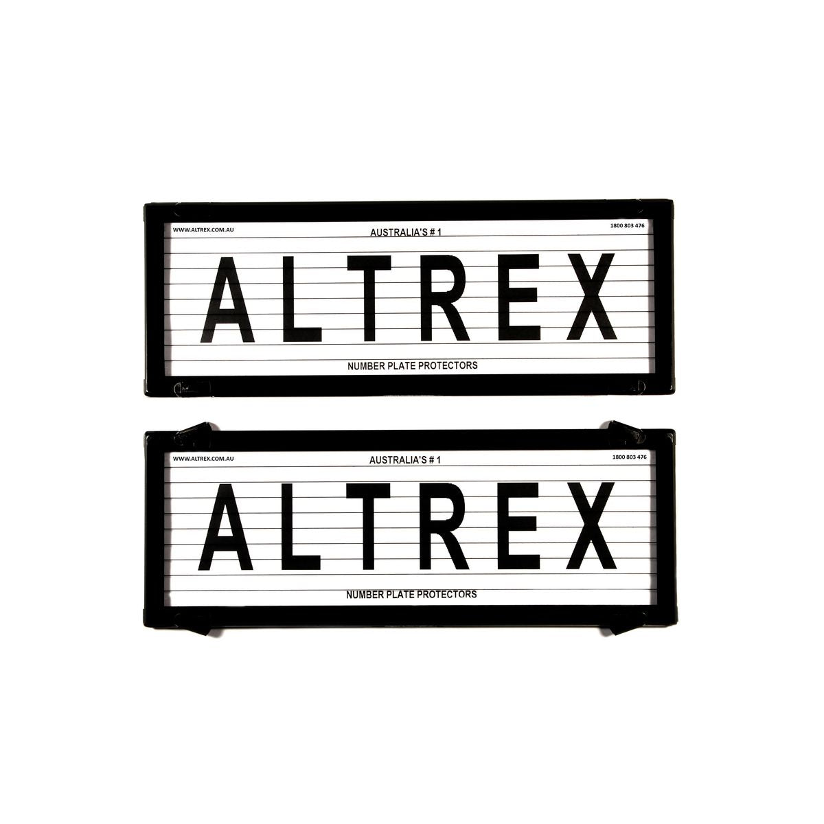 Altrex Number Plate Cover 6 Figure Black With Lines