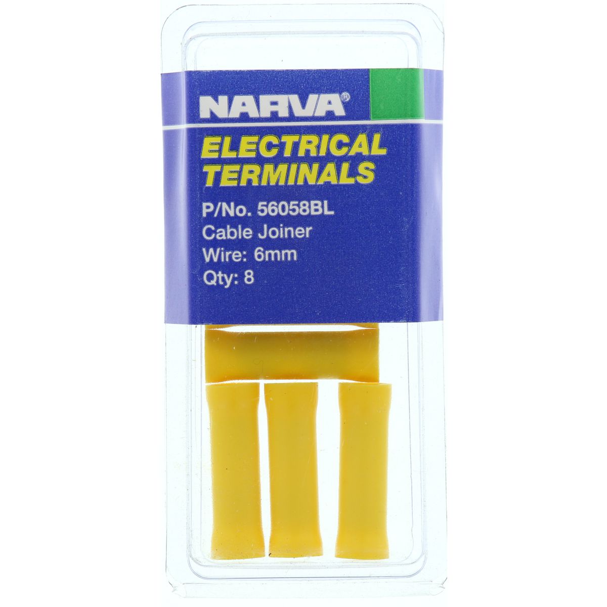 Narva Terminal Cable Joiner 5mm - 6mm Yellow 56058BL