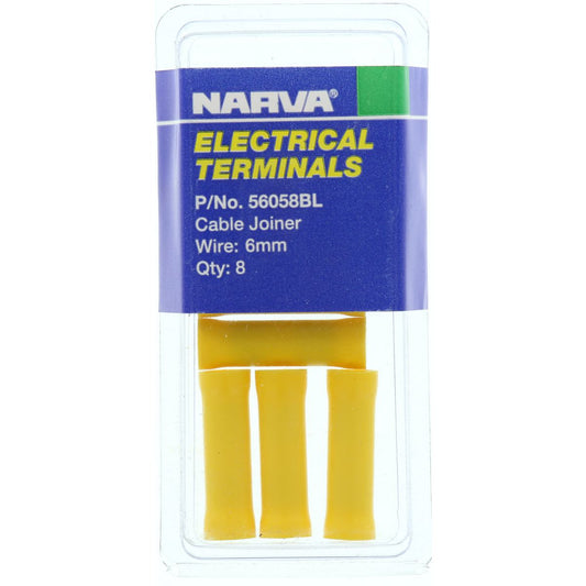 Narva Terminal Cable Joiner 5mm - 6mm Yellow 56058BL