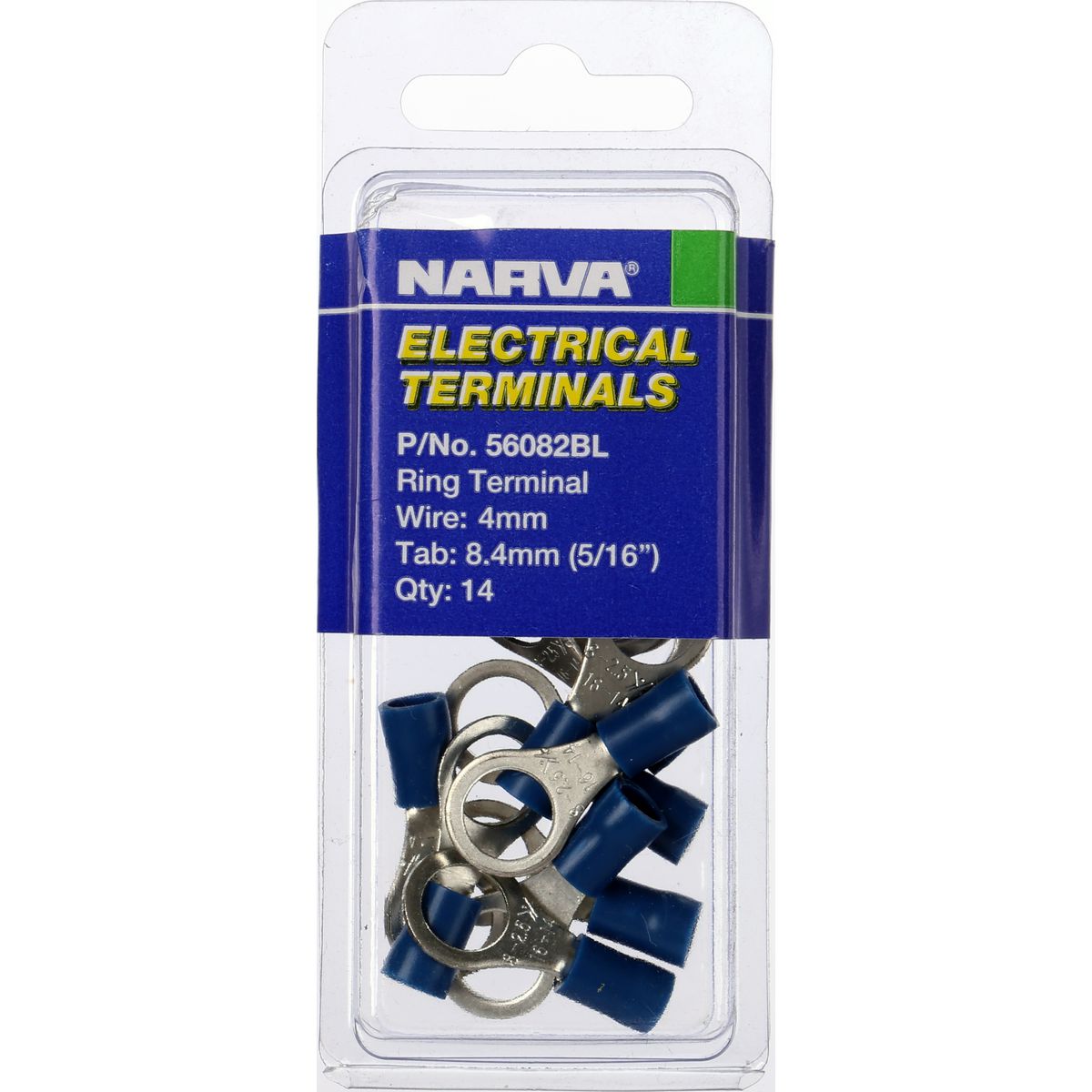 Narva Terminal Ring 4mm Blue 56082BL