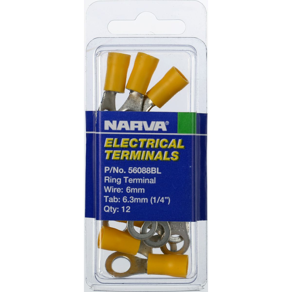 Narva Terminal Ring 5mm - 6mm Yellow 56088BL