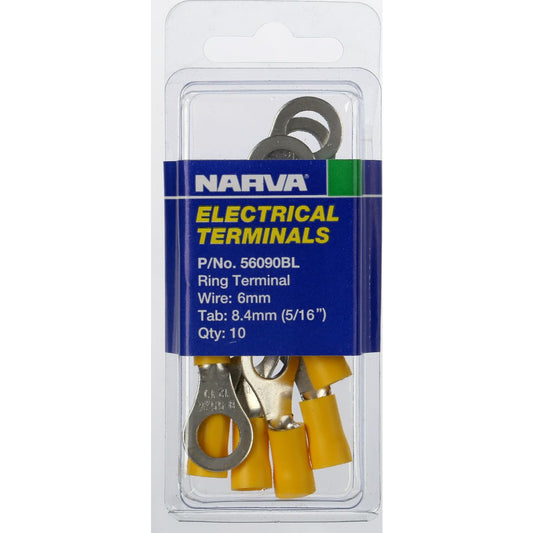 Narva Terminal Ring 8.4mm Yellow 56090BL