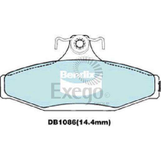 Bendix Ultimate Brake Pad Set Rear DB1086 ULT