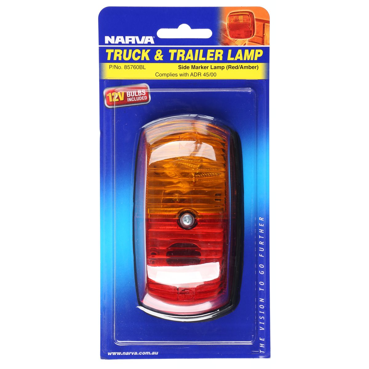 Narva Trailer Light Side Marker Red/Amber 85760BL