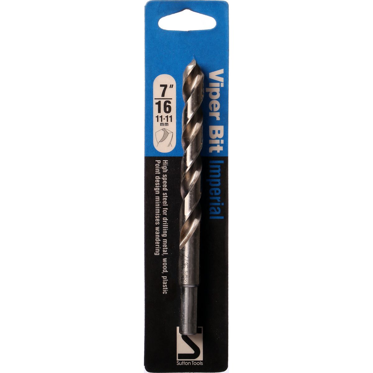 Sutton Jobber Drill Bit Viper HSS 7/16in.x140mm S/P HSP716