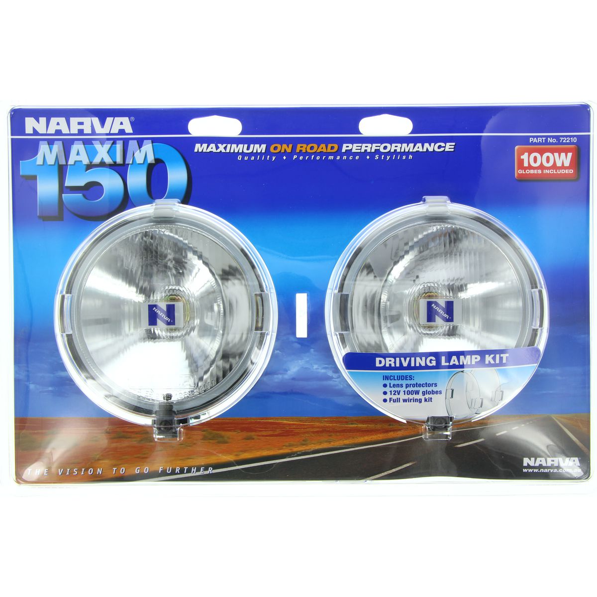 Narva Maxim 150 Driving Lamp Kit 12V 100W - 72210