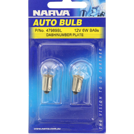 Narva Globes Licence Plate 12V 5W 2 Pack 47989BL