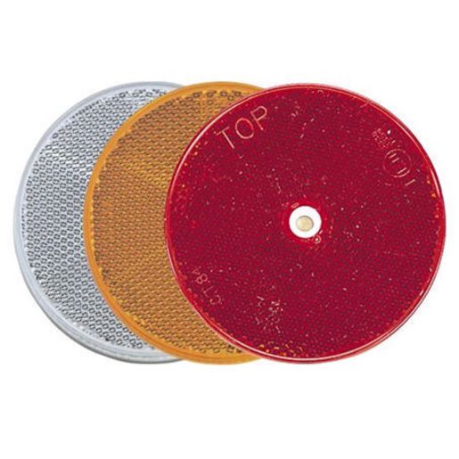 Narva Reflector 80mm Red Fixed Bolt 84022BL