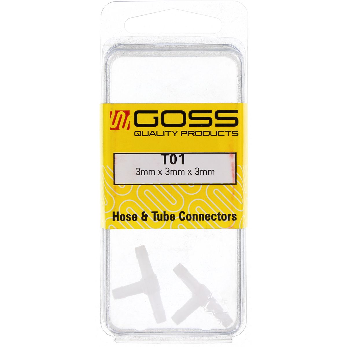 Goss T Connector 3mm (2 Pack) T01