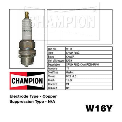 Champion GRP 6 Spark Plug W16Y