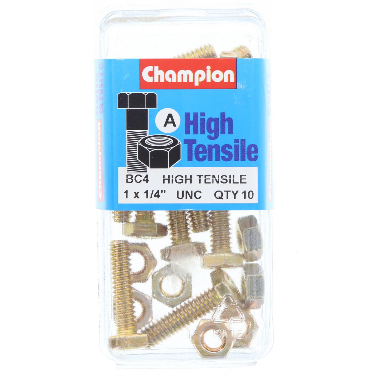 Champion Bolt & Nut Pack UNC 1 x 1/4 BC4