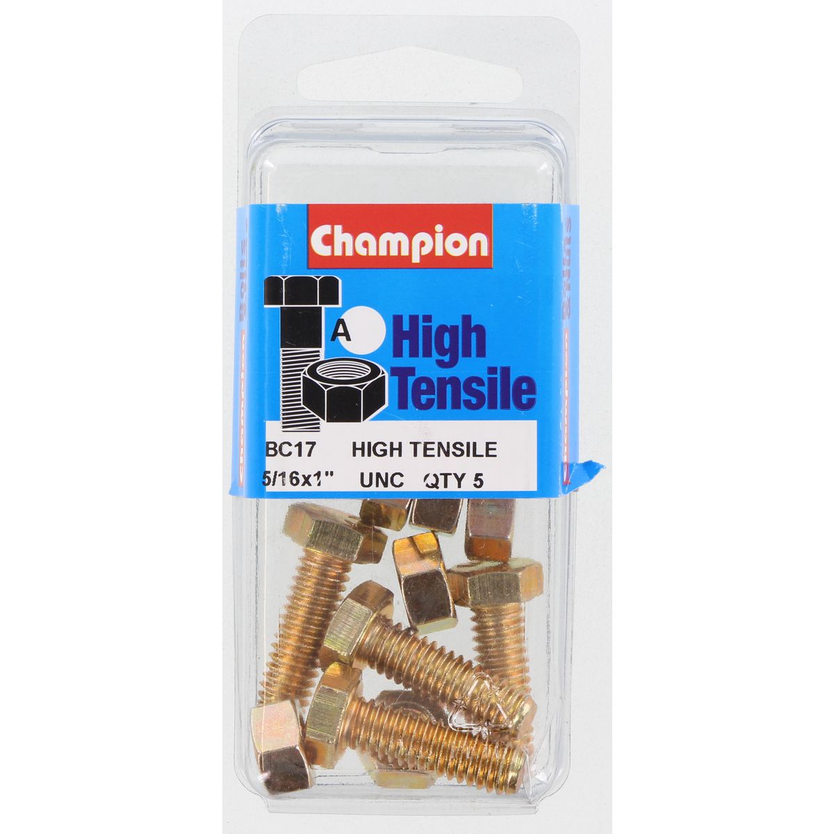 Champion Bolt & Nut Pack UNC 1 x 5/16 BC17