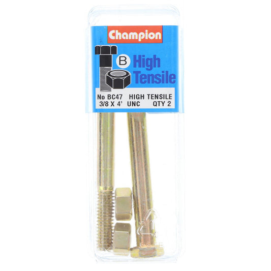 Champion Bolt & Nut Pack UNC 4 x 3/8 BC47