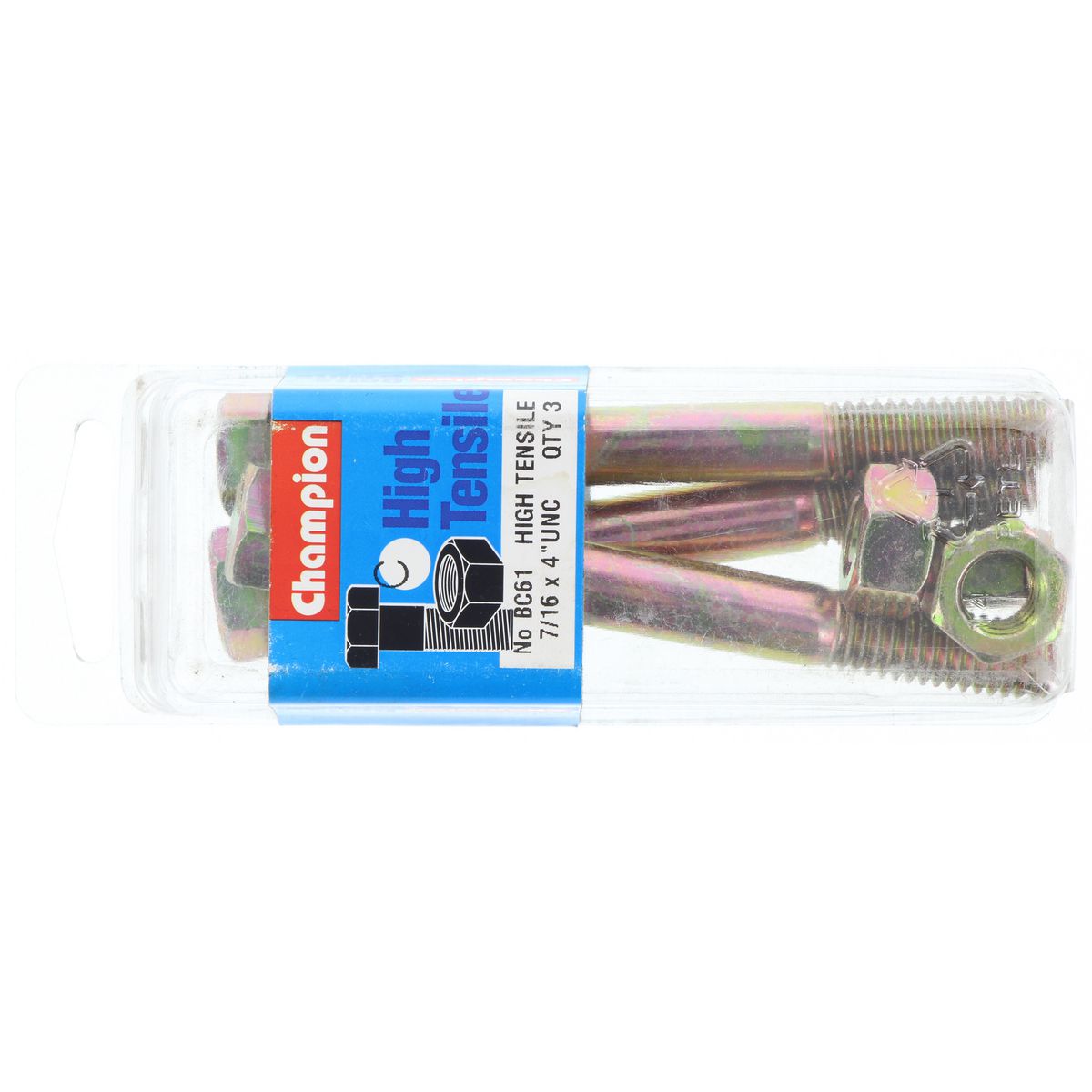 Champion Bolt & Nut Pack UNC 4 x 7/16 BC61