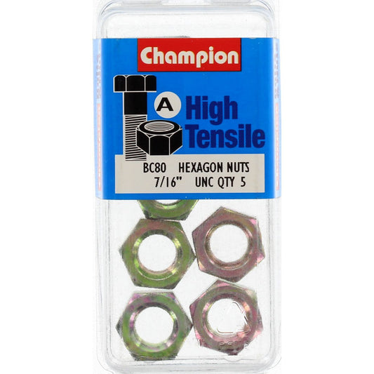 Champion Nut Pack UNC 7/16 BC80