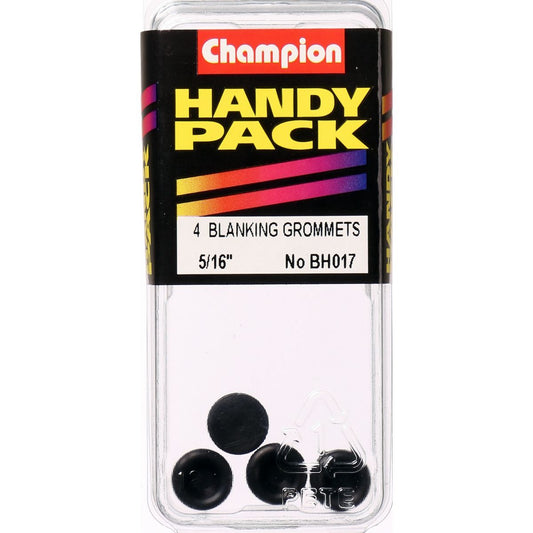 Champion Nitrile Rubber Blanking Grommet 8mm 4Pk BH017