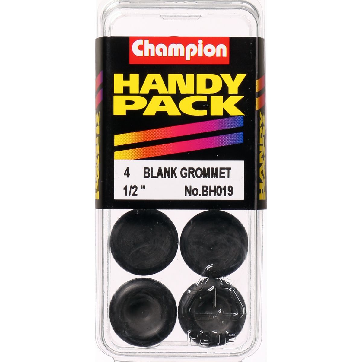 Champion Nitrile Rubber Blanking Grommet 12mm 4Pk BH019