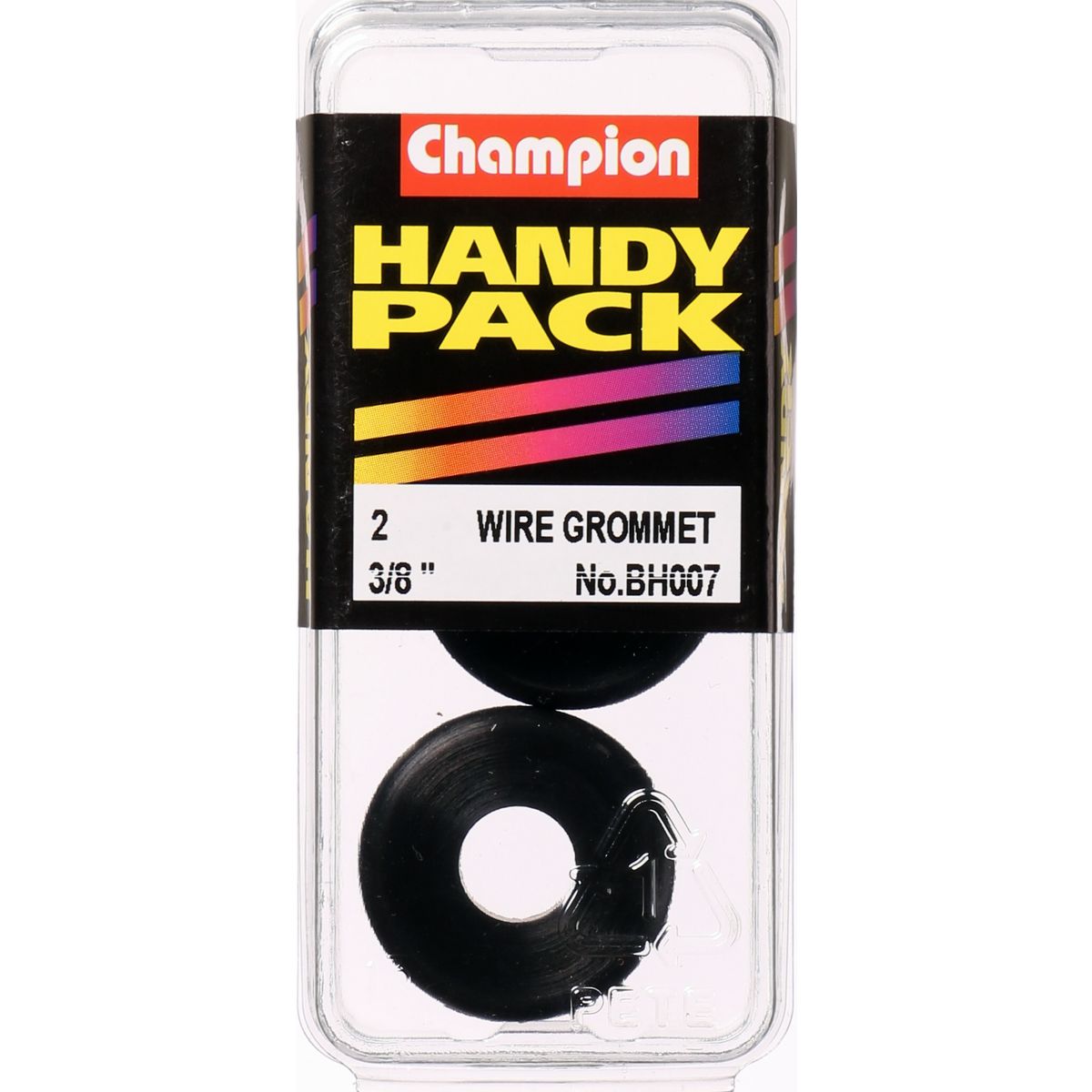 Champion Wire Nitrile Rubber Grommet M10 x 19 x 25mm 2Pk BH007