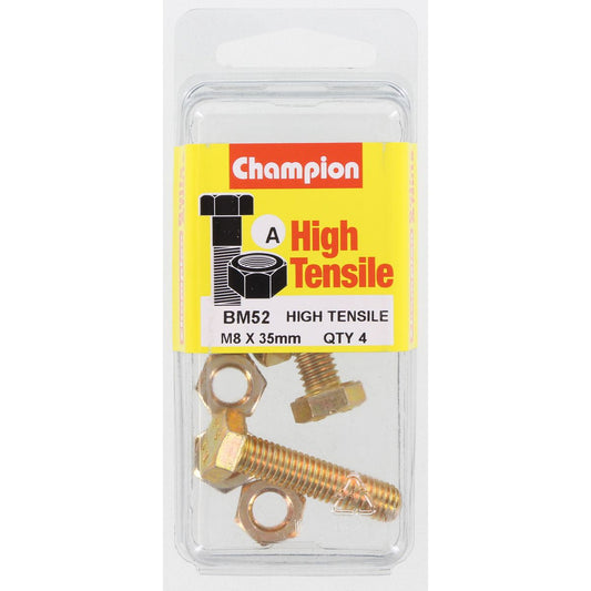 Champion Bolt & Nut Pack Metric M8 x 35mm BM52