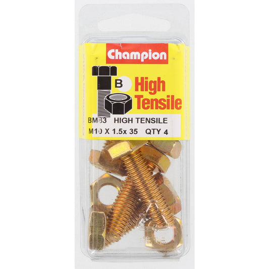 Champion Bolt & Nut Pack Metric M10x1.50 x 35mm BM83