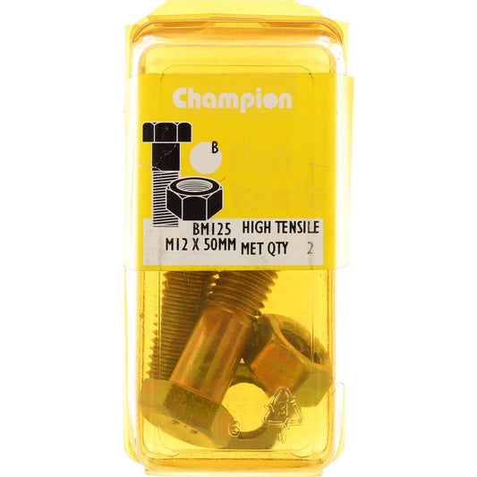 Champion Bolt & Nut Pack Metric M12x1.75 x 50mm BM125