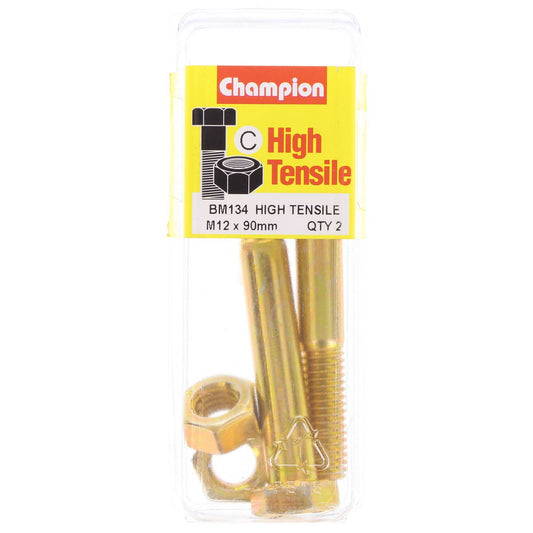 Champion Bolt & Nut Pack Metric M12 x 90mm BM134