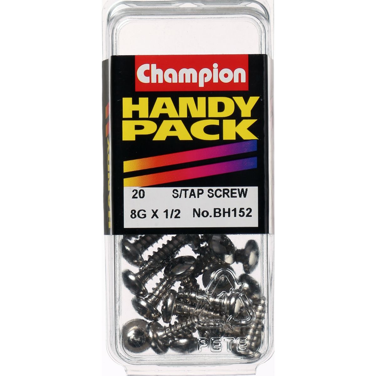 Champion Nickel Screw Self Tapp Panhead Phillips 4.2 x 13mm 20Pk BH152