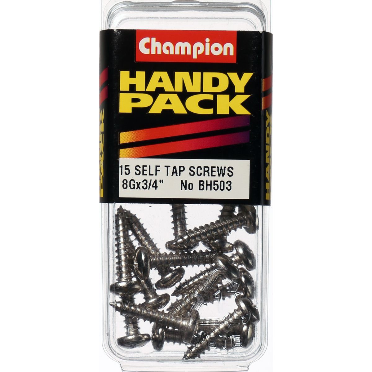 Champion Nickel Screw Self Tapp Panhead Phillips 4.2 x 19mm 15Pk BH503