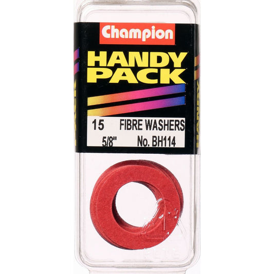Champion Flat Fibre Washer Red 5/8″ x 1″ x 1/32″ 15Pk BH114