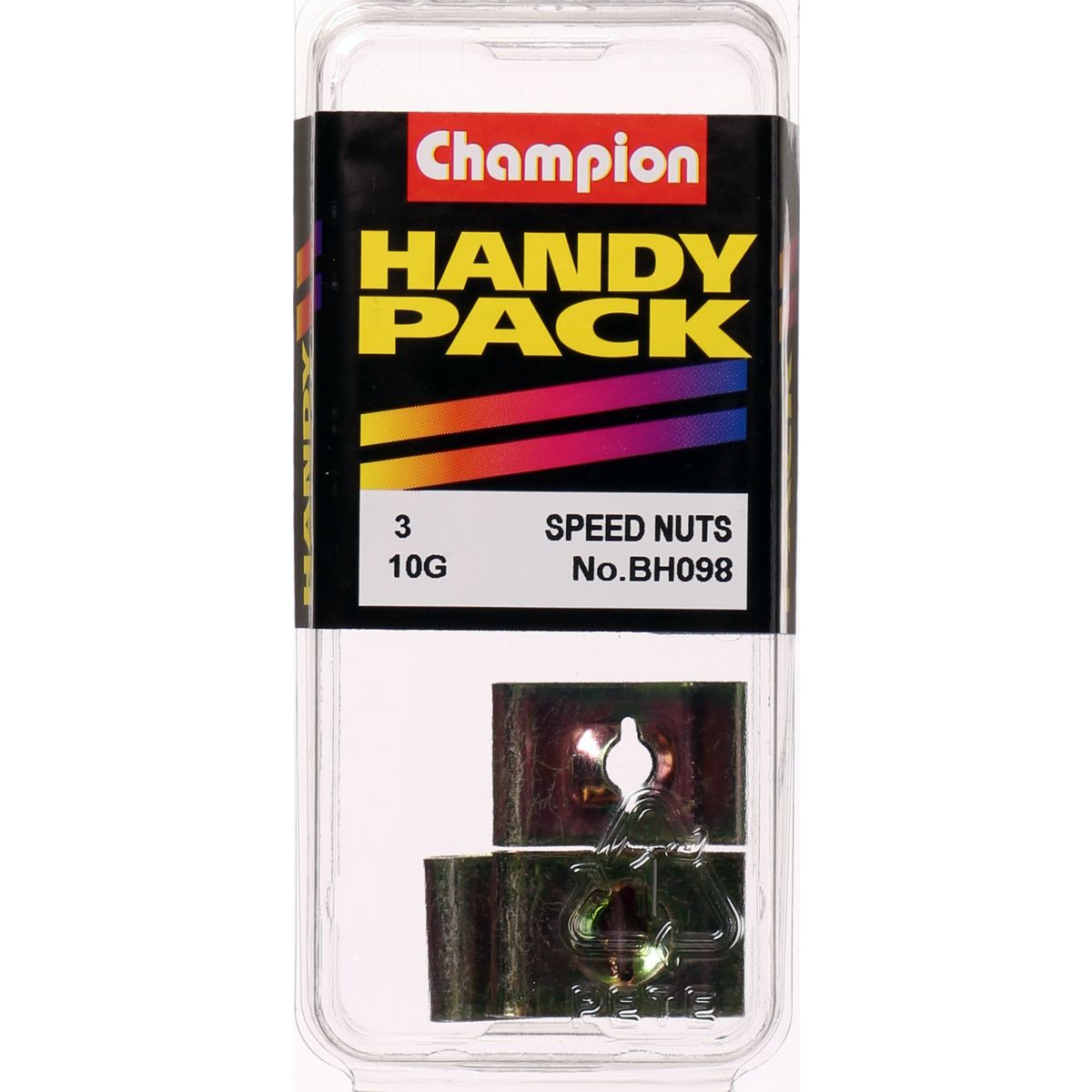 Champion Speed Nut U-Type 4.8mm 3Pk BH098