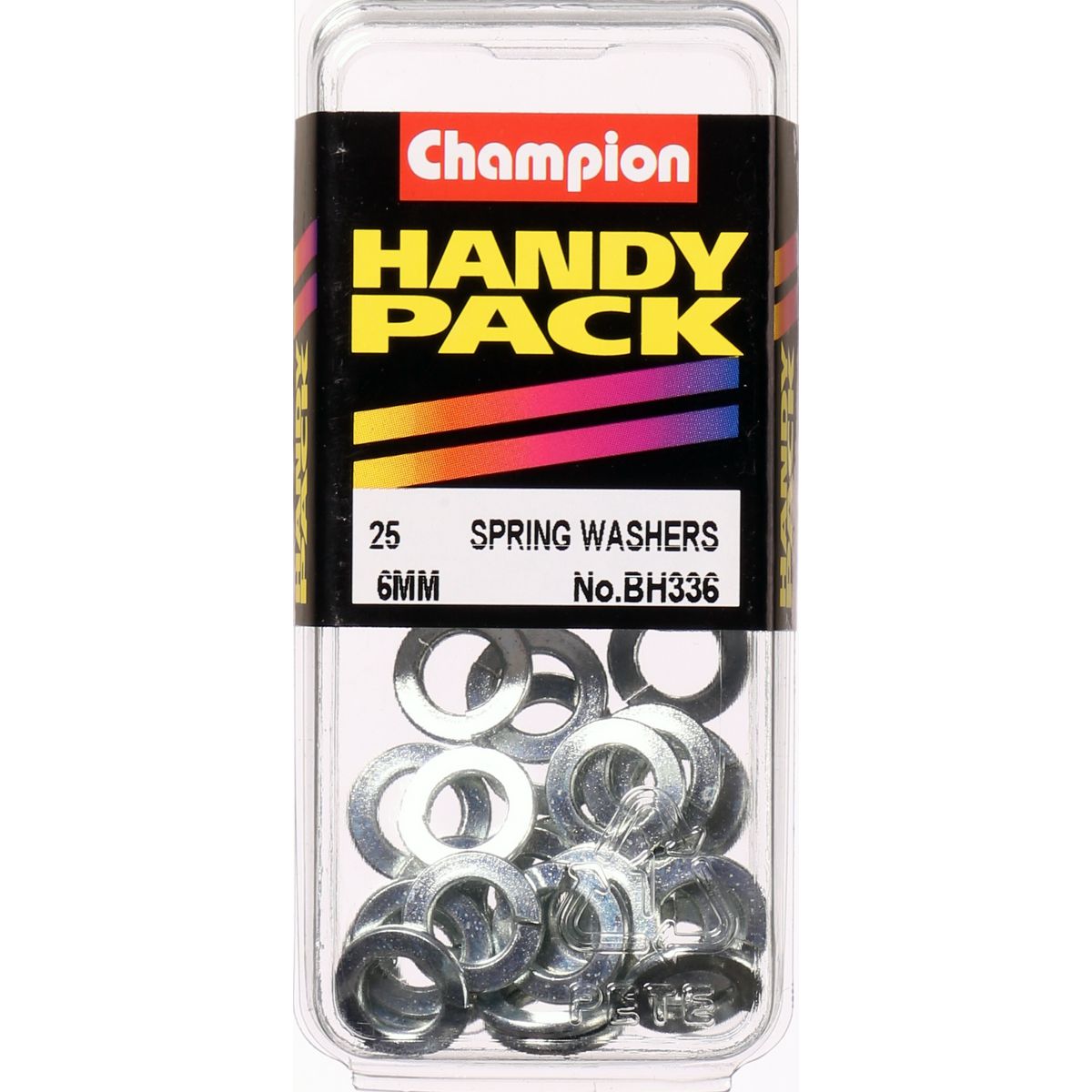 Champion Flat Zinc Spring Washer 6mm 25Pk BH336
