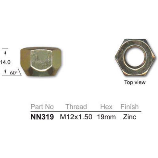 Champion Fasteners Nut Pack-Inverted Flare 1/4 5803BP