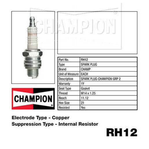 Champion GRP 2 Spark Plug RH12