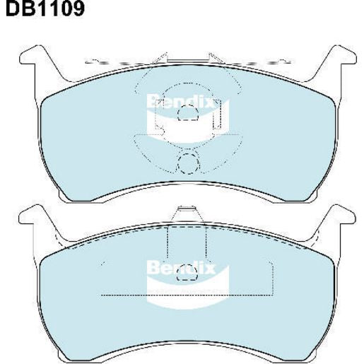 Bendix Ultimate Brake Pad Set Front DB1108 ULT