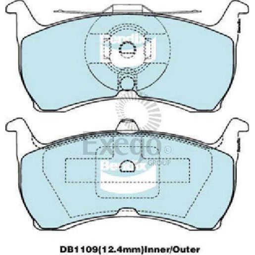 Bendix Ultimate Brake Pad Set Rear DB1109 ULT